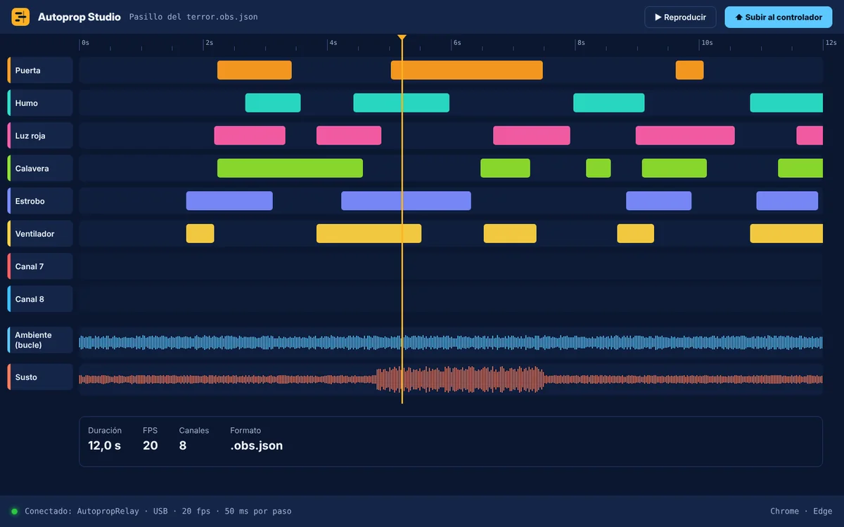 Editor de escenas de Autoprop Studio